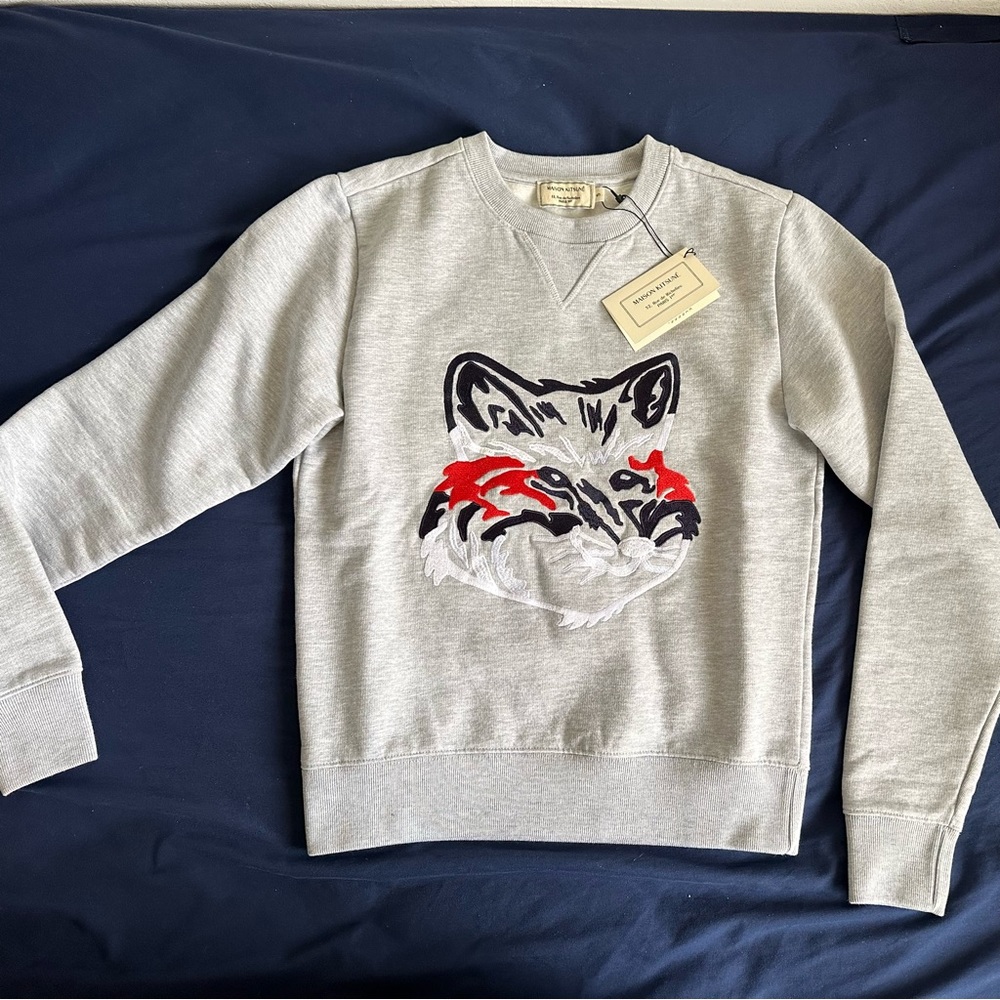 (NWT) Maison Kitsuné Big Fox Embroidery Regular Sweats